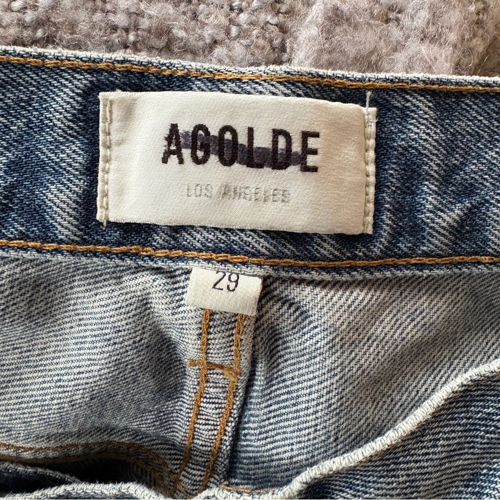 AGOLDE Mid Rise Relaxed Boot Cut Jeans in Wireless 29 - Picture 5 of 7
